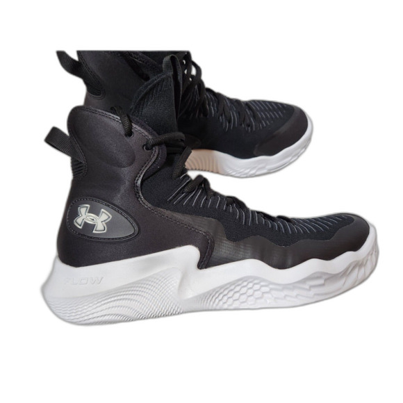 Under Armour Women's Flow Highlight Ace Volleyball Shoe size 12 black white - Picture 13 of 14